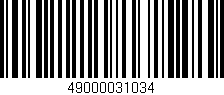 Código de barras (EAN, GTIN, SKU, ISBN): '49000031034'