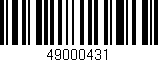 Código de barras (EAN, GTIN, SKU, ISBN): '49000431'