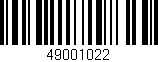 Código de barras (EAN, GTIN, SKU, ISBN): '49001022'