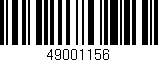 Código de barras (EAN, GTIN, SKU, ISBN): '49001156'
