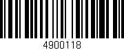 Código de barras (EAN, GTIN, SKU, ISBN): '4900118'