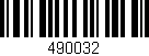 Código de barras (EAN, GTIN, SKU, ISBN): '490032'