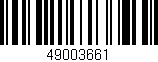 Código de barras (EAN, GTIN, SKU, ISBN): '49003661'