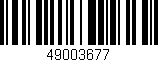 Código de barras (EAN, GTIN, SKU, ISBN): '49003677'