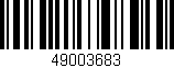 Código de barras (EAN, GTIN, SKU, ISBN): '49003683'