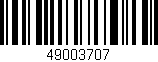 Código de barras (EAN, GTIN, SKU, ISBN): '49003707'