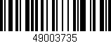 Código de barras (EAN, GTIN, SKU, ISBN): '49003735'