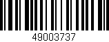 Código de barras (EAN, GTIN, SKU, ISBN): '49003737'