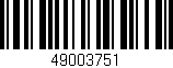 Código de barras (EAN, GTIN, SKU, ISBN): '49003751'