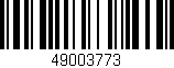 Código de barras (EAN, GTIN, SKU, ISBN): '49003773'