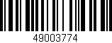 Código de barras (EAN, GTIN, SKU, ISBN): '49003774'