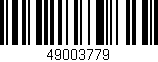Código de barras (EAN, GTIN, SKU, ISBN): '49003779'