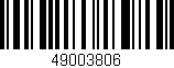 Código de barras (EAN, GTIN, SKU, ISBN): '49003806'