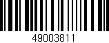 Código de barras (EAN, GTIN, SKU, ISBN): '49003811'