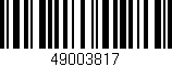 Código de barras (EAN, GTIN, SKU, ISBN): '49003817'