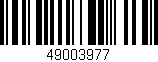 Código de barras (EAN, GTIN, SKU, ISBN): '49003977'