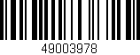 Código de barras (EAN, GTIN, SKU, ISBN): '49003978'