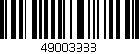 Código de barras (EAN, GTIN, SKU, ISBN): '49003988'