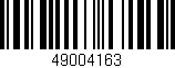 Código de barras (EAN, GTIN, SKU, ISBN): '49004163'