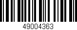Código de barras (EAN, GTIN, SKU, ISBN): '49004363'