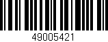 Código de barras (EAN, GTIN, SKU, ISBN): '49005421'