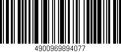 Código de barras (EAN, GTIN, SKU, ISBN): '4900969894077'