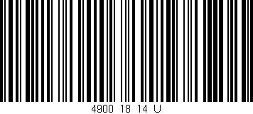 Código de barras (EAN, GTIN, SKU, ISBN): '4900_18_14_U'