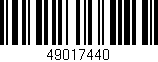 Código de barras (EAN, GTIN, SKU, ISBN): '49017440'