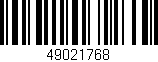 Código de barras (EAN, GTIN, SKU, ISBN): '49021768'