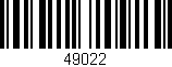 Código de barras (EAN, GTIN, SKU, ISBN): '49022'