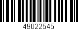 Código de barras (EAN, GTIN, SKU, ISBN): '49022545'