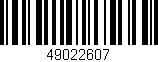 Código de barras (EAN, GTIN, SKU, ISBN): '49022607'