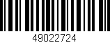 Código de barras (EAN, GTIN, SKU, ISBN): '49022724'