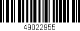 Código de barras (EAN, GTIN, SKU, ISBN): '49022955'