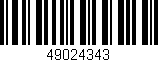 Código de barras (EAN, GTIN, SKU, ISBN): '49024343'