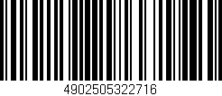 Código de barras (EAN, GTIN, SKU, ISBN): '4902505322716'