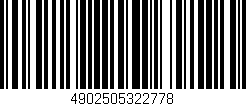 Código de barras (EAN, GTIN, SKU, ISBN): '4902505322778'
