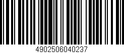 Código de barras (EAN, GTIN, SKU, ISBN): '4902506040237'
