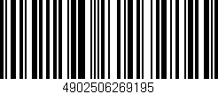 Código de barras (EAN, GTIN, SKU, ISBN): '4902506269195'