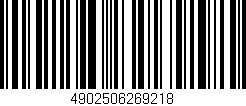 Código de barras (EAN, GTIN, SKU, ISBN): '4902506269218'