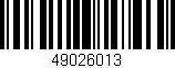 Código de barras (EAN, GTIN, SKU, ISBN): '49026013'