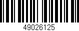 Código de barras (EAN, GTIN, SKU, ISBN): '49026125'