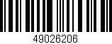Código de barras (EAN, GTIN, SKU, ISBN): '49026206'