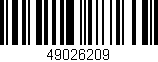 Código de barras (EAN, GTIN, SKU, ISBN): '49026209'