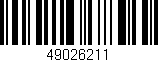 Código de barras (EAN, GTIN, SKU, ISBN): '49026211'
