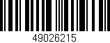 Código de barras (EAN, GTIN, SKU, ISBN): '49026215'