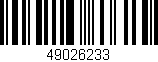 Código de barras (EAN, GTIN, SKU, ISBN): '49026233'