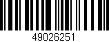 Código de barras (EAN, GTIN, SKU, ISBN): '49026251'