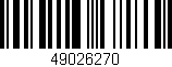 Código de barras (EAN, GTIN, SKU, ISBN): '49026270'