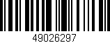 Código de barras (EAN, GTIN, SKU, ISBN): '49026297'